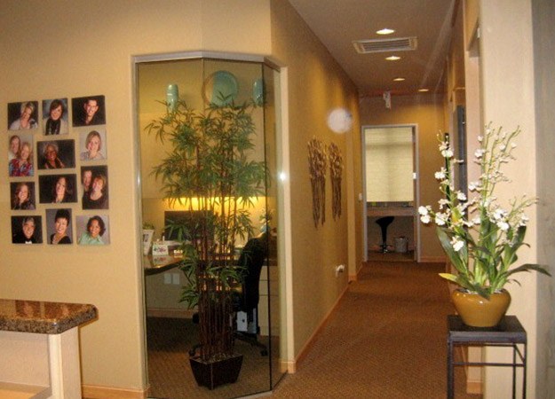 Hallway to treatment rooms